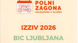 Polni zagona kolesarimo v službo BIC Ljubljana 2026