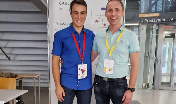 dr. Miha Slapničar in Tomaž Žigon, učitelja na BIC Ljubljana