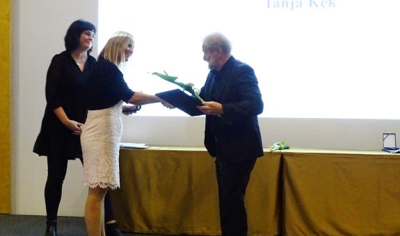 Tanja Kek priznanje dr. Zdravka Neumana