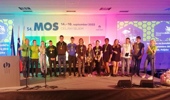 BIC Ljubljana Sloskills 2022 zmagovali v kuharstvu in strežbi