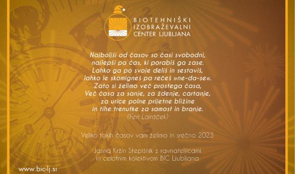 Srečno 2023 BIC Ljubljana