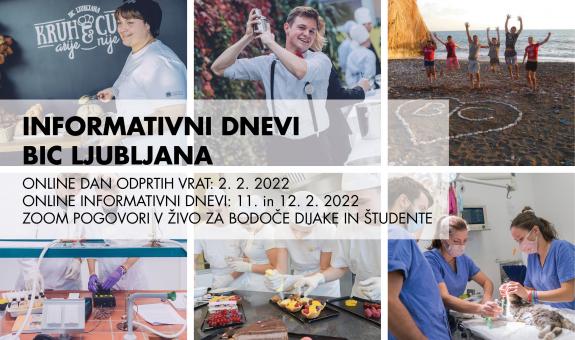 Informativni dnevi BIC Ljubljana 2022