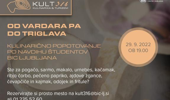 Od Vardara pa do Triglava: kulinarično popotovanje po navdihu študentov BIC Ljubljana