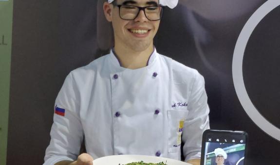 Zlata medalja. Vuk Kokan, BIC Ljubljana, Višja strokovna šola na Gastro Cup Serbia