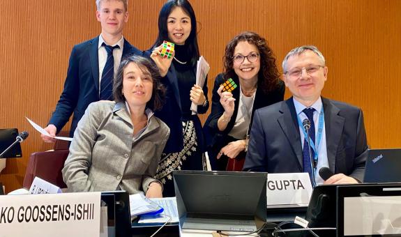 Dijak BIC Ljubljana Blaž Lipovšek na UNECE regionalnem forumu na temo trajnostnega razvoja  2024 v Švici
