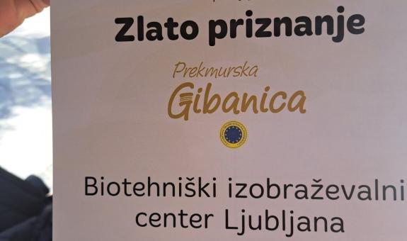 Zlato priznanje za prekmursko gibanico za BIC Ljubljana