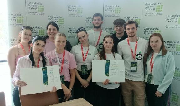 Dijaški podjetji Ekofertil in Zenzibar navdušili na tekmovanju JA Slovenija 2025