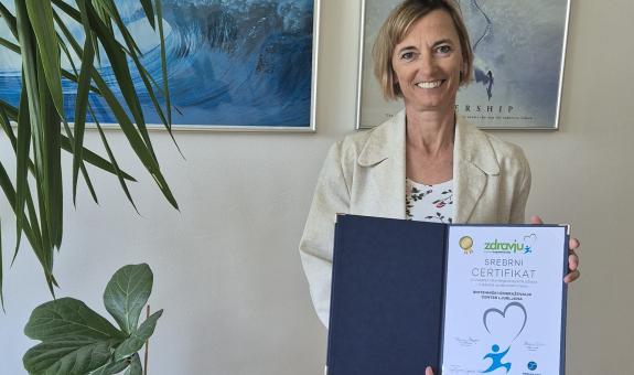 Srebrni certifikat Zdravju prijazna organizacija 2024 BIC Ljubljana