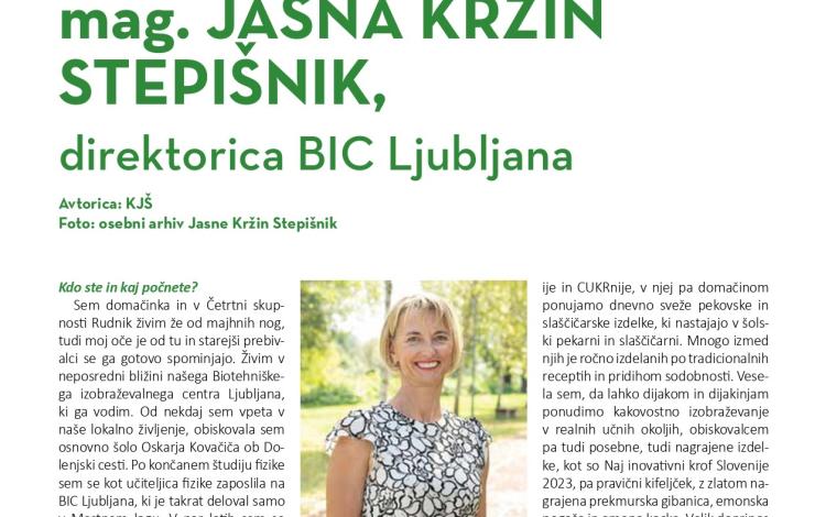 Jasna Kržin Stepišnik, intervju Rudniška četrtinka