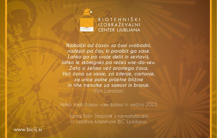 Srečno 2023 BIC Ljubljana