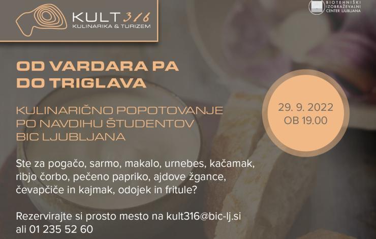 Od Vardara pa do Triglava: kulinarično popotovanje po navdihu študentov BIC Ljubljana