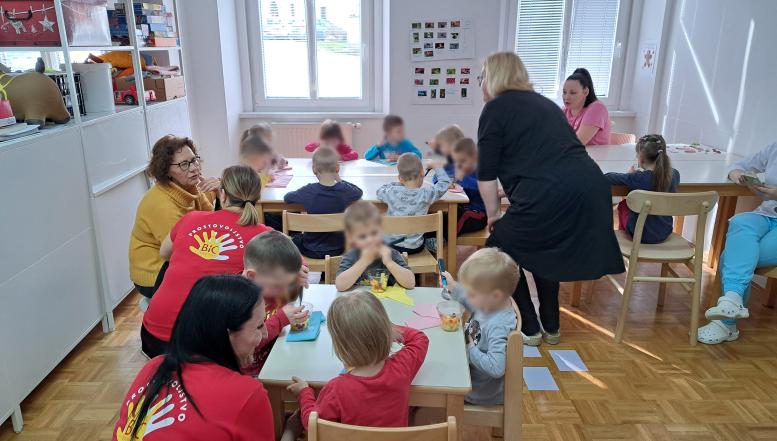 Prostovoljci BIC Ljubljana na obisku pri ukrajinskih otrocih 2024 