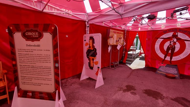 Cirque du Soil: Interaktivna razstava o kmetijsko-prehranskem sistemu