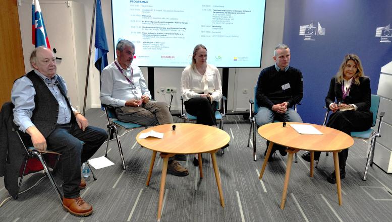 Simboličen zaključek projekta Values@VET s sklepno konferenco v Hiši EU
