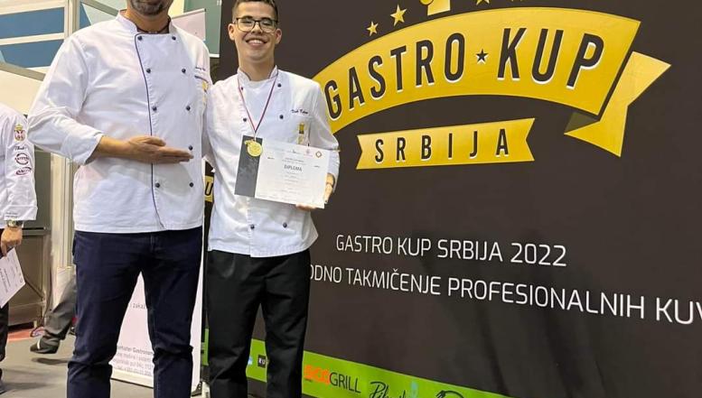 Zlata medalja. Vuk Kokan, BIC Ljubljana, Višja strokovna šola na Gastro Cup Serbia