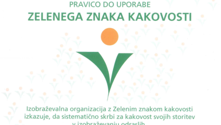 Zeleni znak kakovosti na BIC Ljubljana
